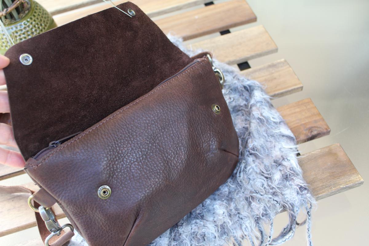 Leather waist bag picture