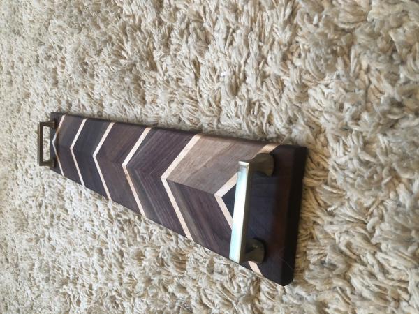 Chevron Black Handled Cheese Board picture