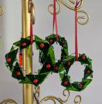 Fused Glass Wreath Ornaments