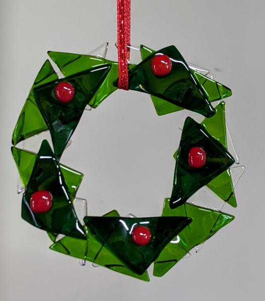 Fused Glass Wreath Ornaments picture
