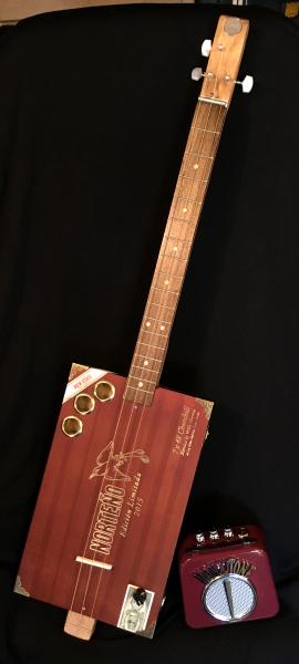 Cigar Box Guitar with Amp & Picks - Complete Set!