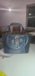 Mini denim tote