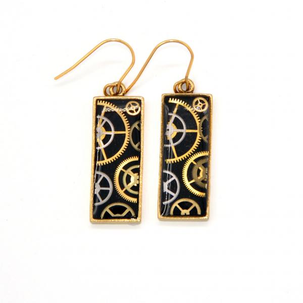 Rectangle Earrings Gold picture