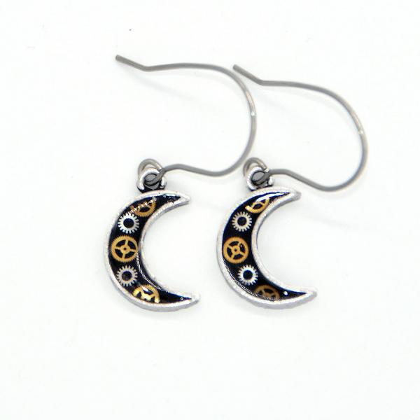 Moon Silver Earrings