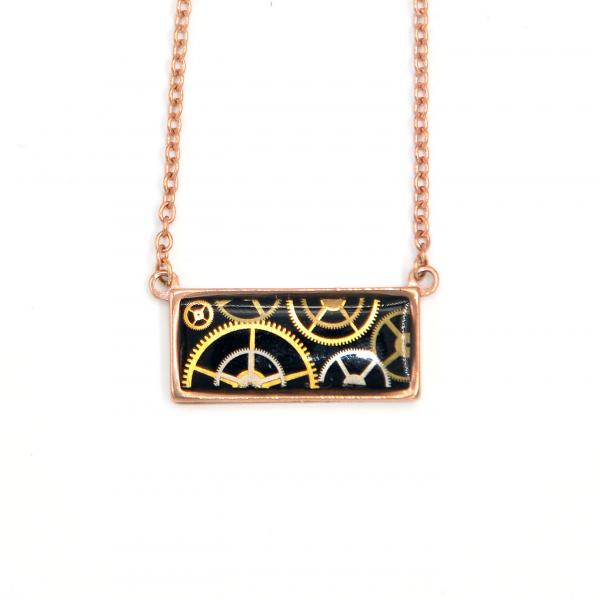 Small Horizontal Rectangle Rose Gold picture