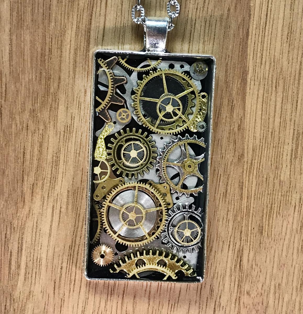 Large Rectangle Silver picture