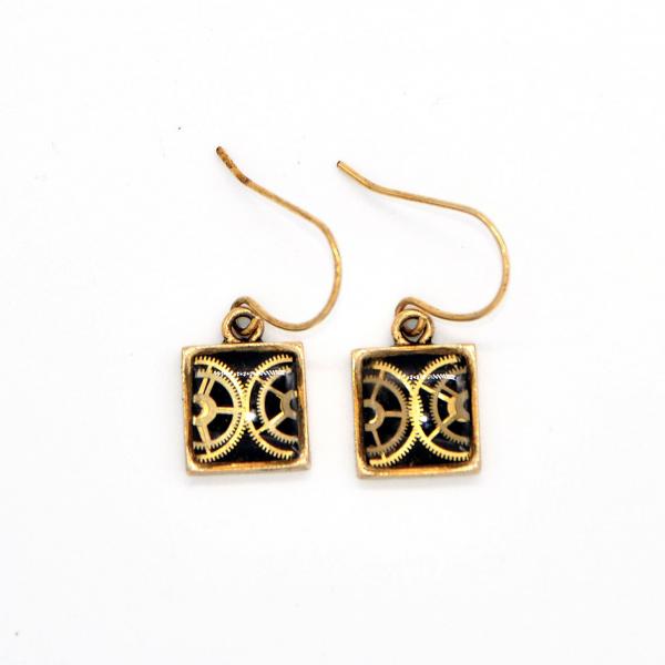 Square Gold Earrings