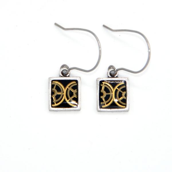 Square Earrings Silver