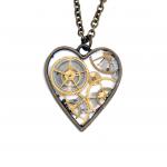 Transparent Heart Brass