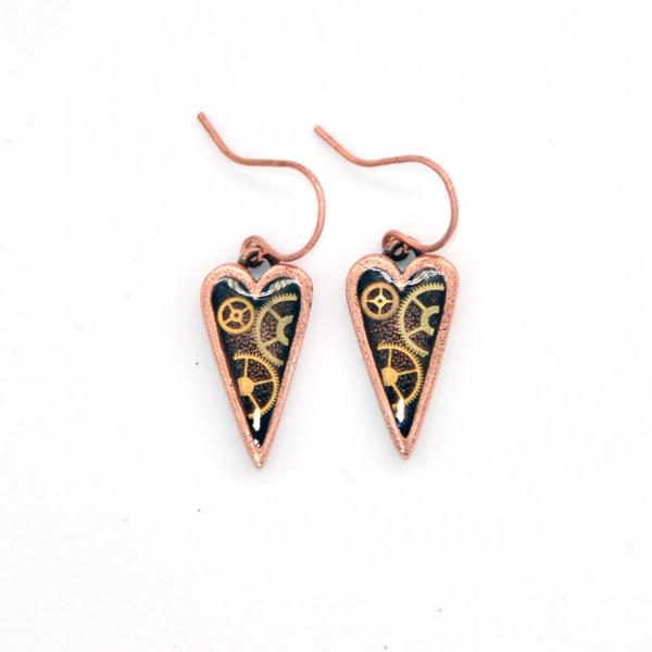 Heart Copper Earrings 2