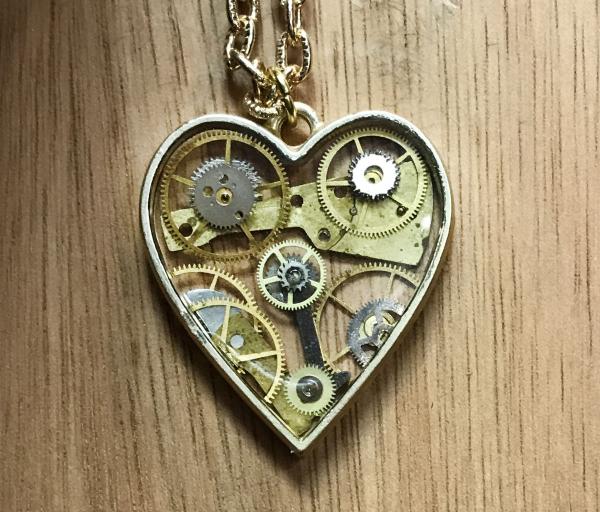 Transparent Heart Gold picture