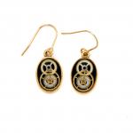 Oval Gold Earrings