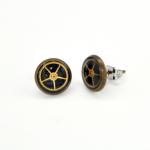 Stud Earrings Brass