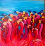 FLAMINGO DANCE -LE Print