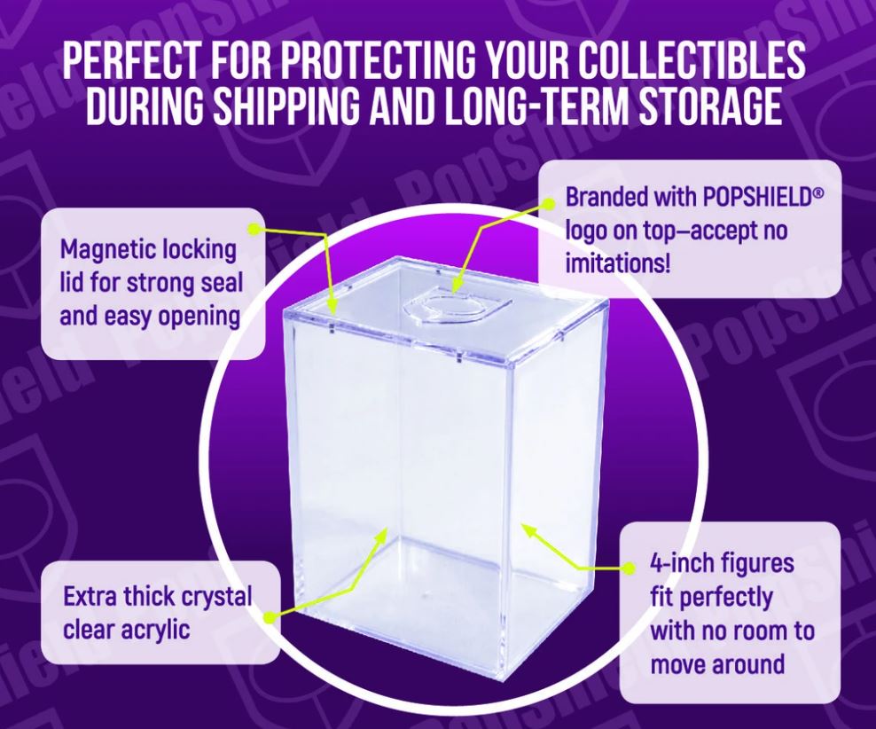 Pop Shield Armor 2-Pack Presentation Protection Display Magnetic LID Funko Pops picture
