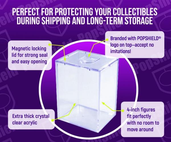 Pop Shield Armor 2-Pack Presentation Protection Display Magnetic LID Funko Pops picture