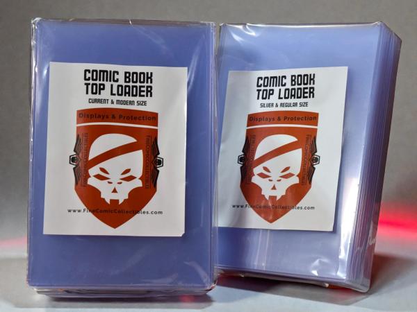 10 - Silver Age Comic Book PROTECTIVE Toploaders (Rigid) - 7-11/16" x 11"
