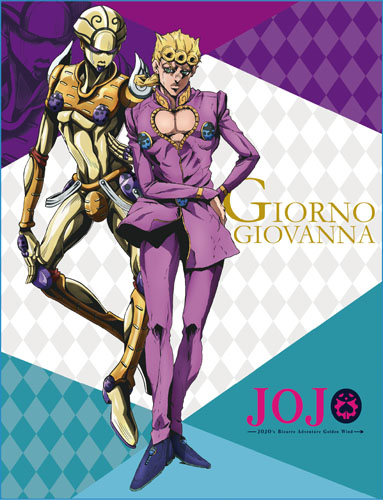 JOJO'S BIZARRE ADVENTURES GIORNO GOLDEN WIND SUBLIMATED THROW BLANKET