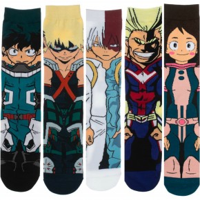 My Hero Academia Crew Socks Choice of All Might, Deku, Bakugo & Ochako picture