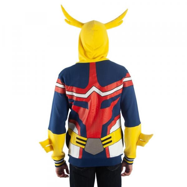 My Hero Academia All Might Cosplay Hoodie Zipper with Hair picture