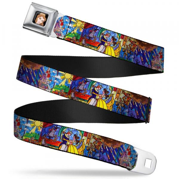 Beauty and the Beast Stained Glass Seat Belt Belt