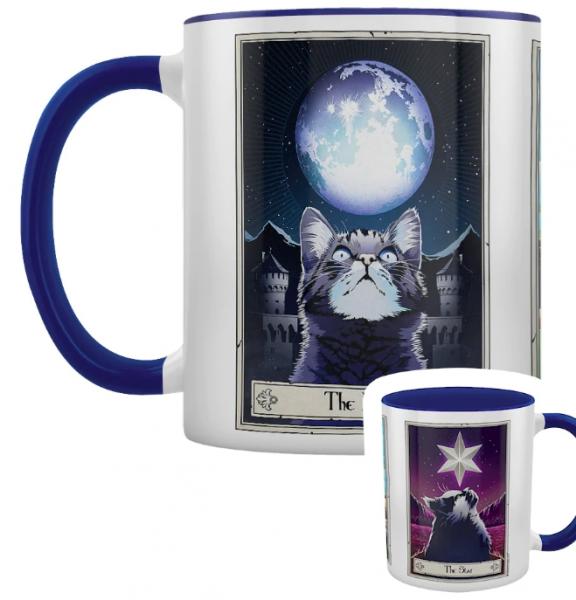 The Moon The Star The Sun Cat Tarot Mug