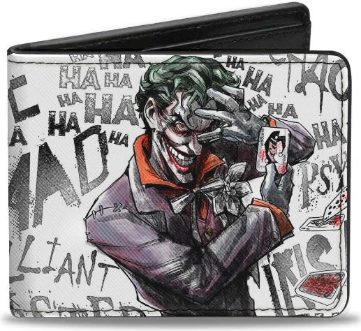 DC Comics The Joker Brilliant Psycho Bi-Fold Wallet