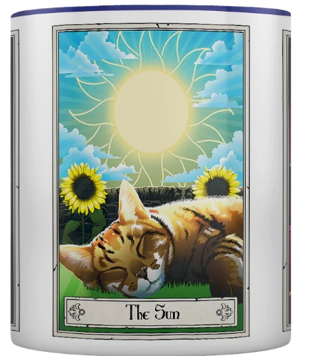 The Moon The Star The Sun Cat Tarot Mug picture