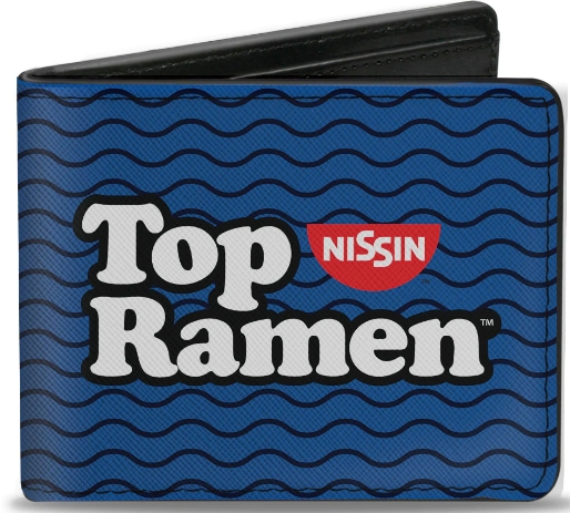 Top Ramen Blue Bi-Fold Wallet