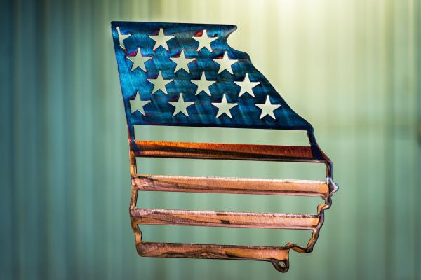 US Flag in Georgia (11X12) picture