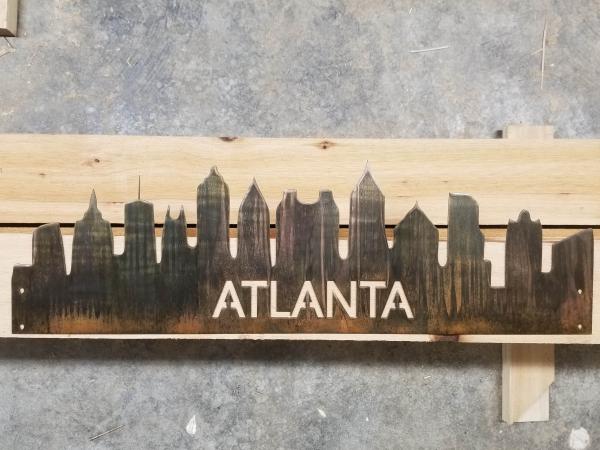 Atlanta Skyline Outline (33X10) picture