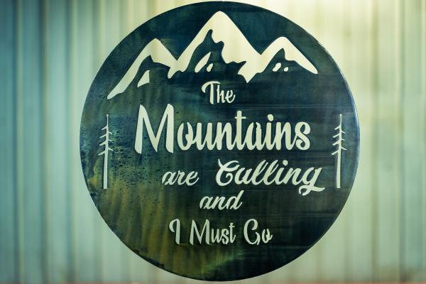 The Mountains Are Calling (18X18) picture