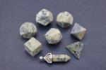 Level Up: Raised African Jade RPG Dice & Bonus Pendant