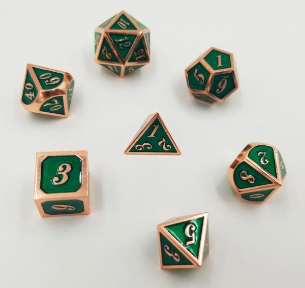 Copper Embossed Emerald RPG Set