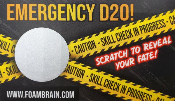 Emergency D20 Scratch Off Card (Pack of 10 cards) picture