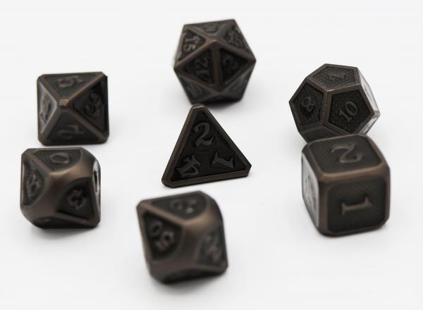 Charcoal Mesh RPG Dice Set