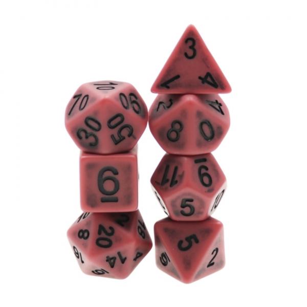 Red Ancient RPG Dice Set picture