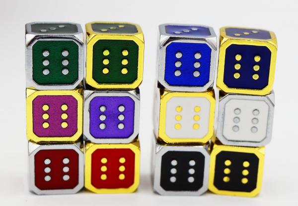 12mm Metal Pip D6 Dice picture