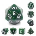 Galactic Green RPG Dice Set