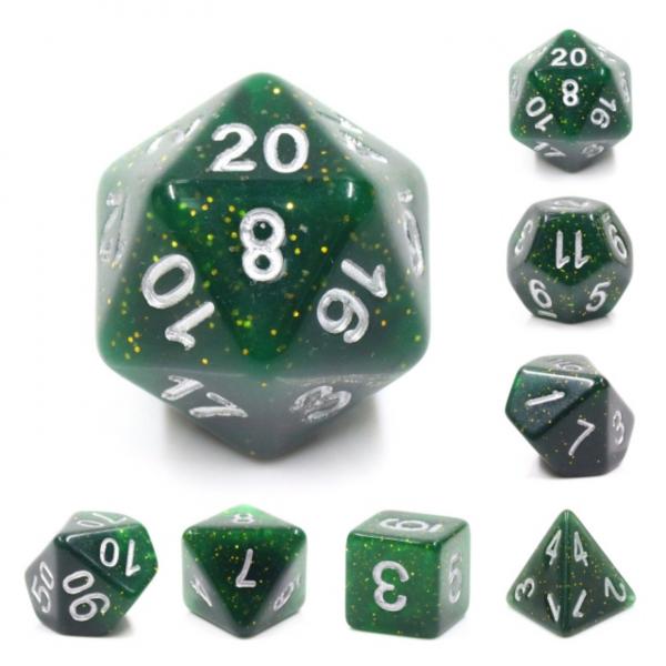 Galactic Green RPG Dice Set picture