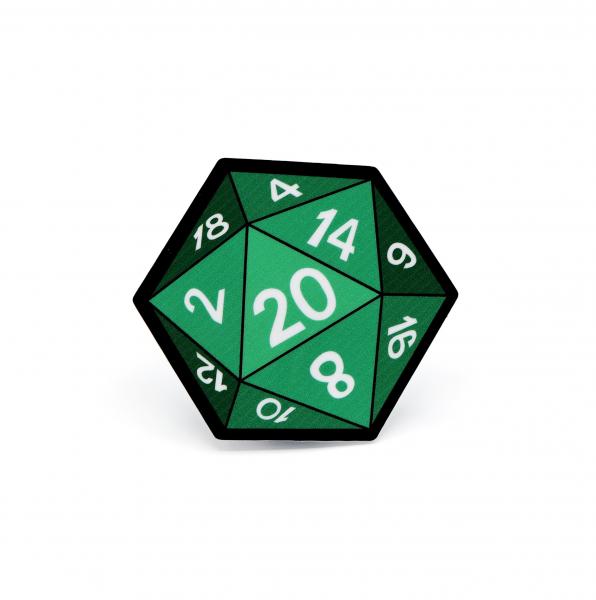 D20 Sticker: Green