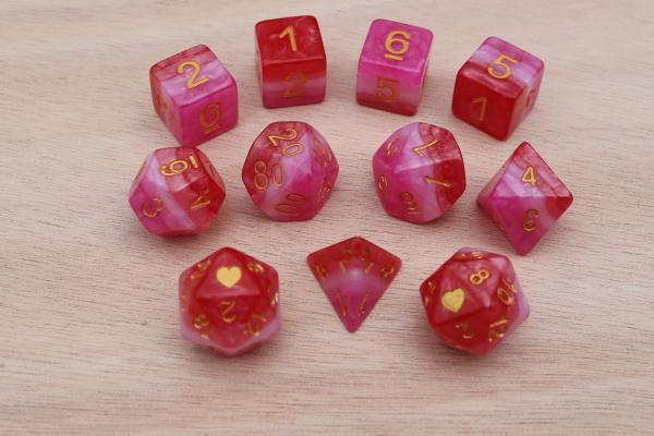 Lesbian Heartbeat Dice Set picture