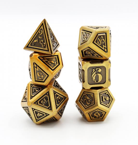 Alchemist Metals RPG Dice Set: Gold picture