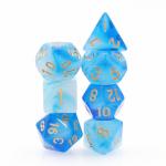 Blue Milky RPG Dice Set