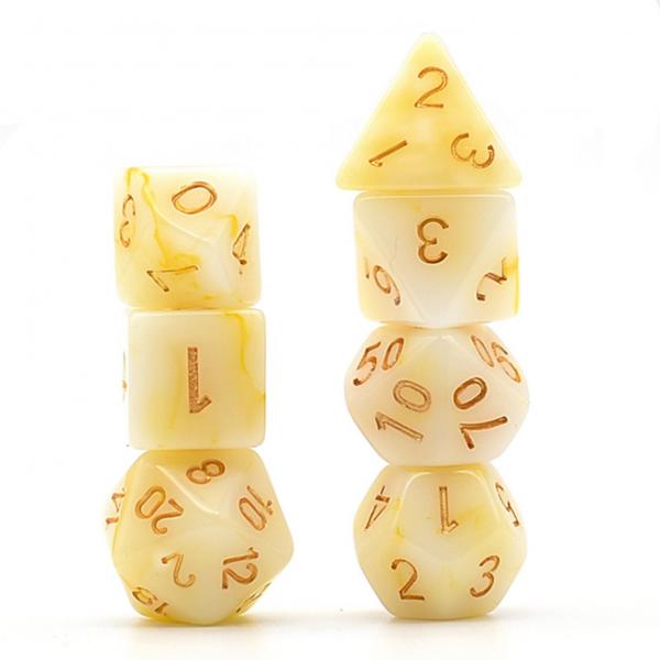 Buttered Popcorn RPG Dice Set picture