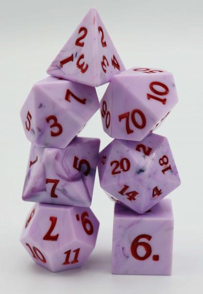 Sharp Edge Resin RPG Dice Set - Berry Blast picture