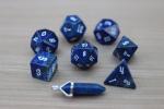 Level Up: Lapis Lazuli RPG Dice & Bonus Pendant