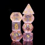 Pink Iridecent RPG Dice Set