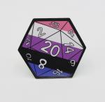 D20 Sticker: Gender-fluid Pride