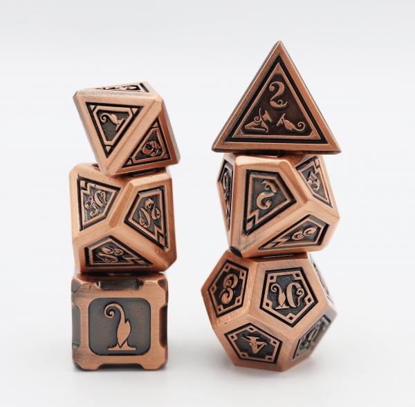 Alchemist Metals RPG Dice Set: Copper